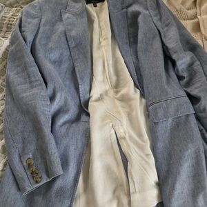 Massimo Dutti Light Blue  Blazer Suit
